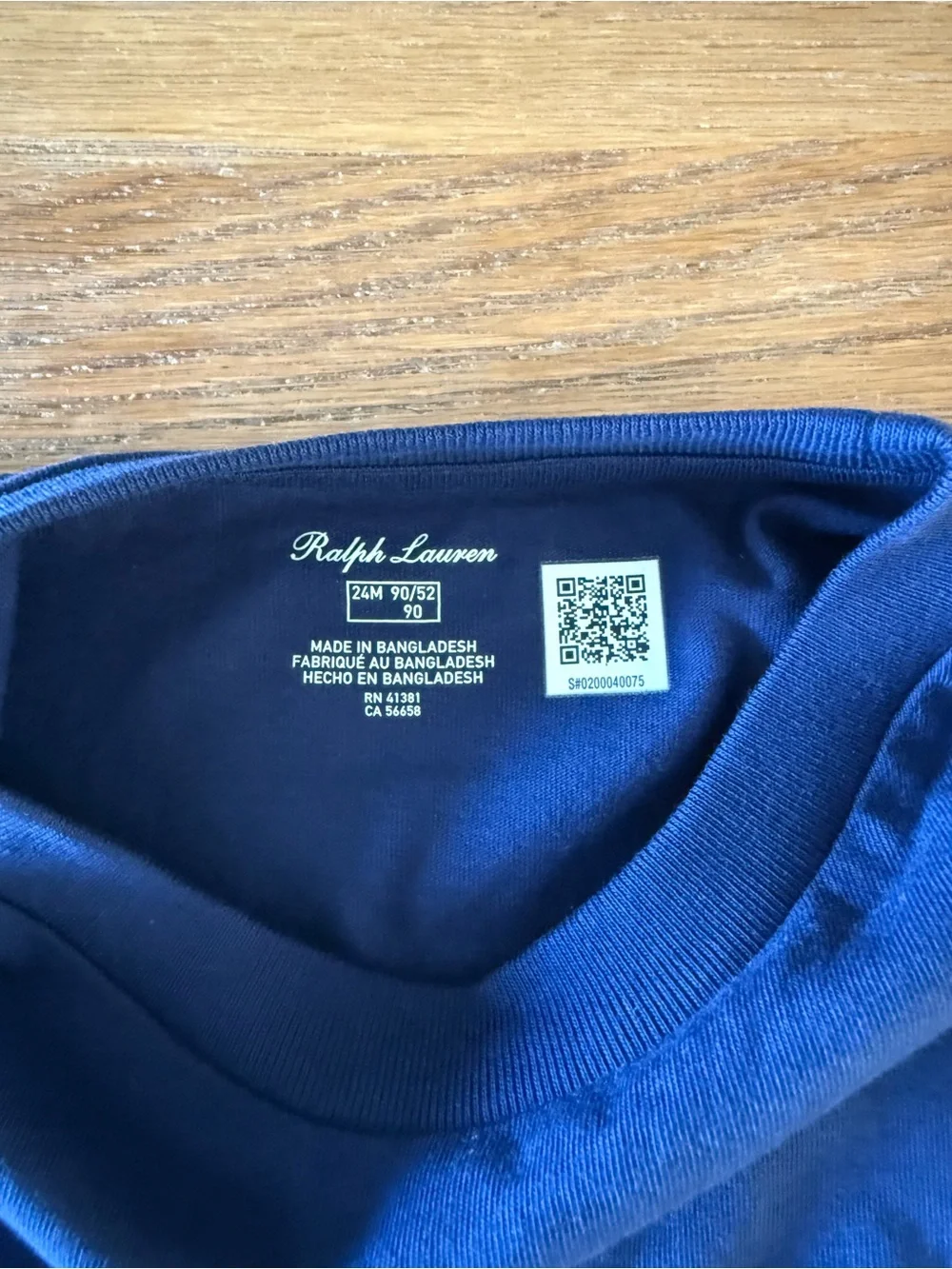 Ralph Lauren Navy Polo Bear Graphic Short Sleeve Tee
